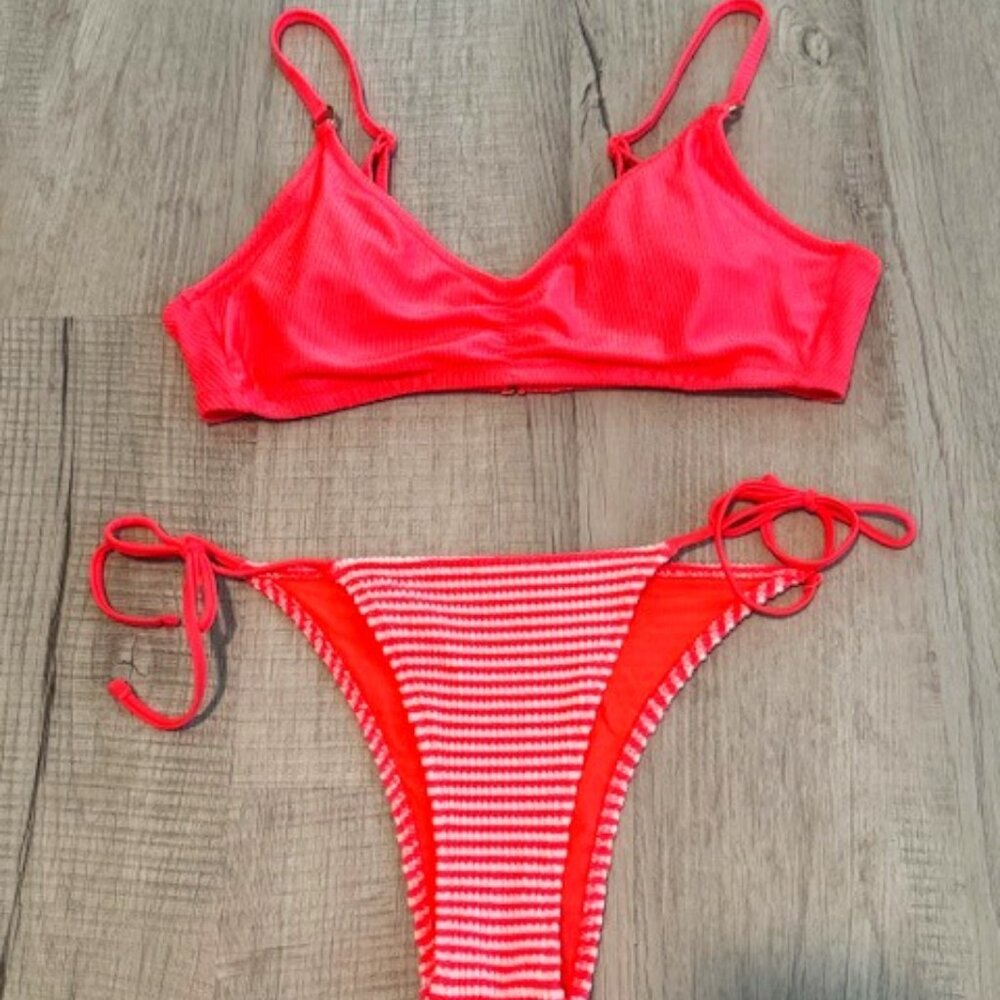 Aerie Matching Bikini - GORGEOUS Coral Color